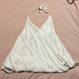 Abercrombie White Halter Blouse 🩰